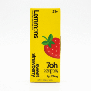 Lemmons 7-OH Kratom Disposable Vape (2g) Sweet Strawberry