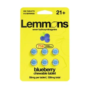 Lemmons 7-OH Kratom Tablets (330mg – 6 Count) Blueberry