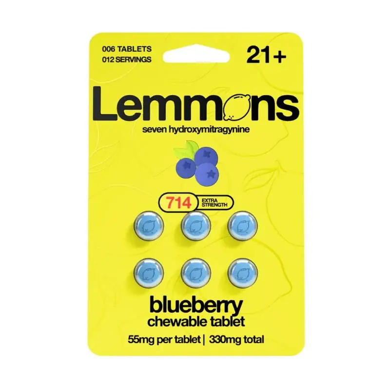 Lemmons 7-OH Kratom Tablets (330mg – 6 Count) Blueberry
