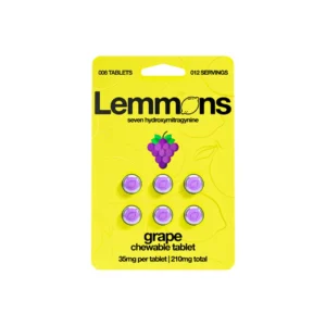 Lemmons Seven Hydroxymitragynine Kratom 7-OH 35mg Tablets Grape