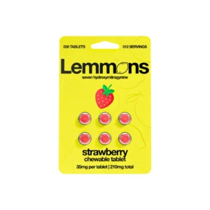 Lemmons Seven Hydroxymitragynine Kratom 7-OH 35mg Tablets Strawberry
