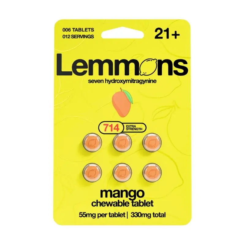Lemmons 7-OH Kratom Tablets (330mg – 6 Count) Mango