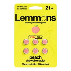 Lemmons 7-OH Kratom Tablets (330mg – 6 Count) Peach