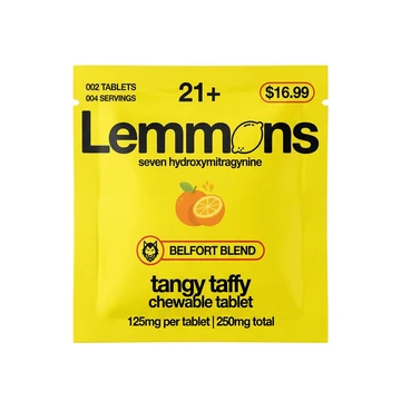 Lemmons 7-OH Kratom Tablets (250mg - 2 Count) Tangy Taffy